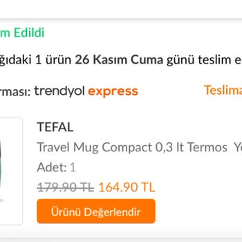 Tefal'in Paslanmaz Çelik Diye Sattığı Termos Paslandı.