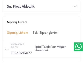 Sporpark İptal Edilen Ürünün Parasını İade Etmiyor.