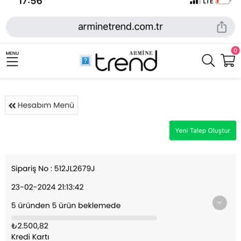 Armine Trend Eksik Ücret İadesi