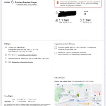 Obilet.com Üzerinden Alınan Otobüs Bileti Ve Otobüsün Yolcuyu Almaması