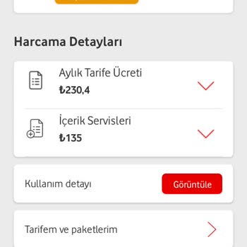 Vodafone İçerik Servis Ücreti İade Talebi