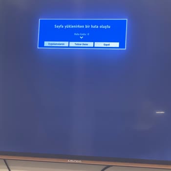 Grundig Smart TV Uygulama Hatası