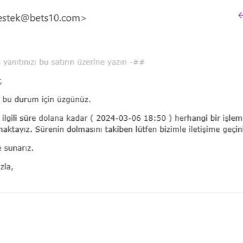 Bets10 Para Kazanınca Hesabımı Bloke Etmiş