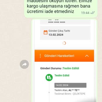 Mia Collection Vio Model Çanta İade Ücreti