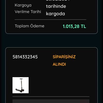 ebebek Scooter Hala Kargoya Verilmedi!