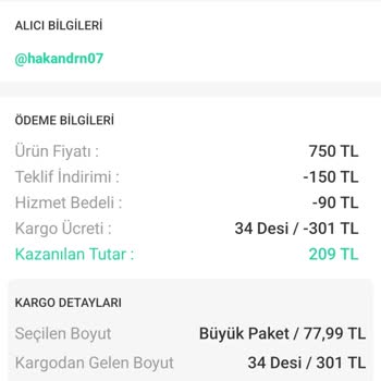 Dolap Uygulaması Kargo Ücreti Şikayeti