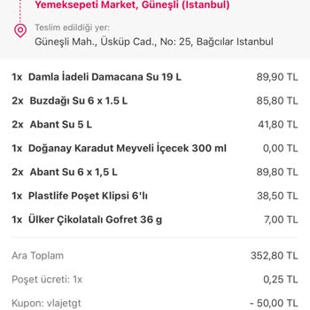Yemeksepeti Usulsüzlüğü Yemek Sepeti!