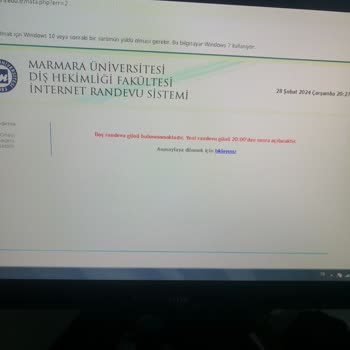 Marmara Üniversitesi Diş Hekimliği Fakültesi Randevu Hk Şikayet