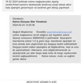 Kahve Dünyası Online Satış Ve Kargolama