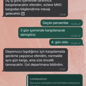 LESEQUENCE Siparişim Nerede? Beklenen Teslimat Gerçekleşmedi!