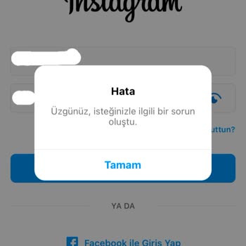 Instagram Hata Vermesi