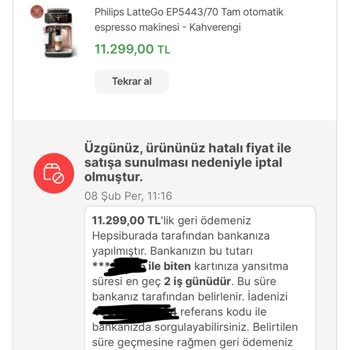 Hepsiburada.com İptal Edilen Ürünler