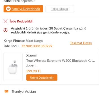 Trendyol Ürün İadesi Haksızlığı