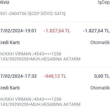 İş Bankası Virman Hk. Da