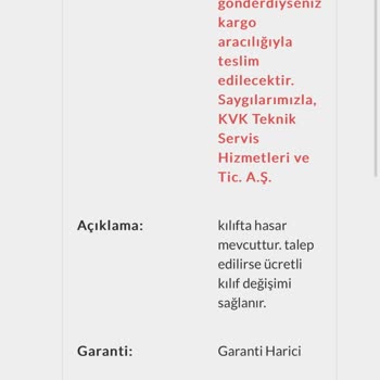 KVK Servis Cihaz Mağduriyeti