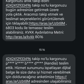 Aras Kargom Başkasına Verildi