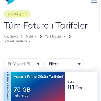 Türk Telekom Tarifeleri Hakkında S