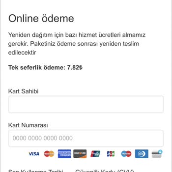 PTT Kargo PTT Adını Kullanarak Kart Bilgilerini Ele Geçirme