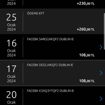 Facebook Kredi Kartımdan Para Çekiyor.
