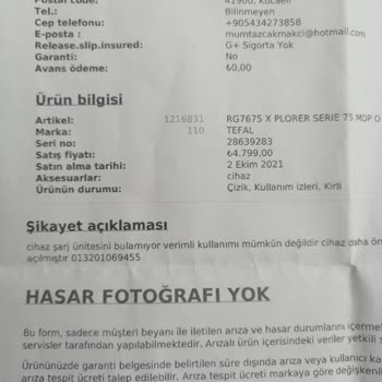 Media Markt Tefal Marka Robot Süpürgeyi Perte Çıkartması