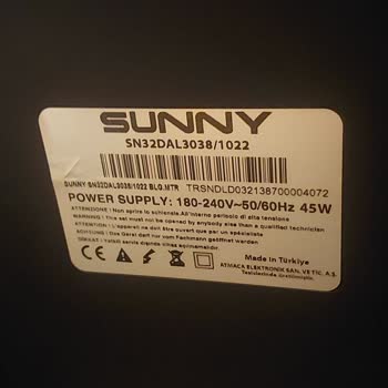 Sunny Cızırtı Ve Görüntü Bozulması