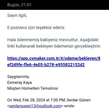 CV Maker Sitesinin Mağduriyeti