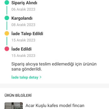 Trendyol Expres Kargomu Kaybetti
