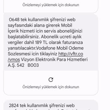 İvedilikle Paramın İadesini İstiyorum Vodafone