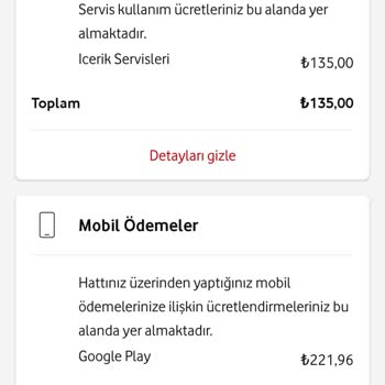 İvedilikle Paramın İadesini İstiyorum Vodafone