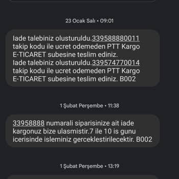 Sefamerve İnternet Alışveriş Sitesi İade Sürecinde Yaşanan Sorunlar
