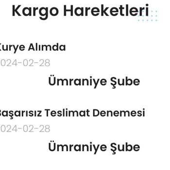 Kargoist Başarısız Teslimat Denemesi