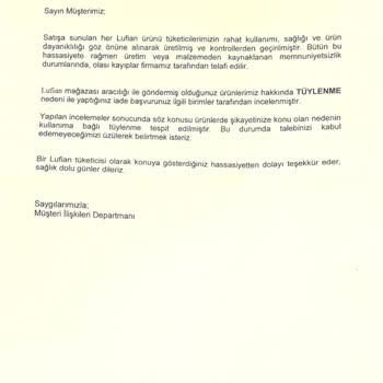 Lufian Firmasının Müşteriye Yaklaşımı