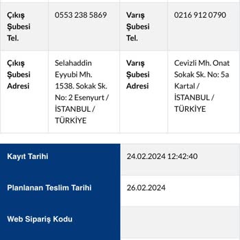 Sürat Kargo Cevizli Mikro Şube