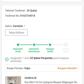 Aras Kargo Çankırı Pişmanlıktır Sandalie Firması Pişmanlıktır