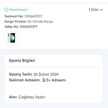 A101 Ekstra Kargolama Süresi