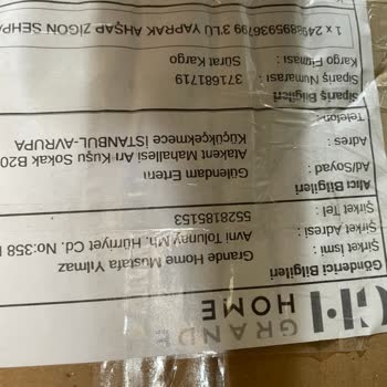 ÇiçekSepeti Zigon Sehpa Sorunu