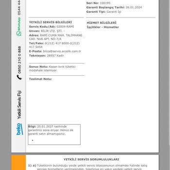 Beko Ayıplı Ürünün Arkasında Durmuyor