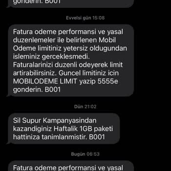 Türk Telekom Haksız Yere Mobil Limit Sıfırlama