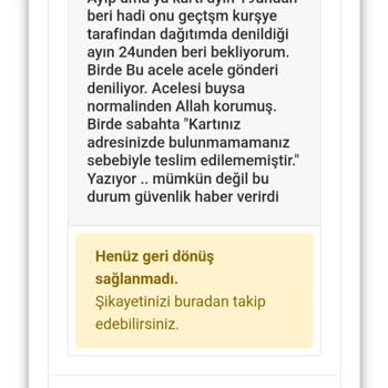 AGT Kurye (aynigunteslim.com) AGT'nın Bir Kartı 10günde Dağıtamaması