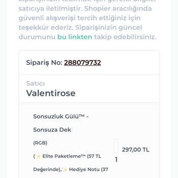 Valentirose Kargolanmayan Ürün İade