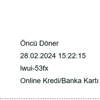 Öncü Döner Dürüm İçerisinden Kemik Çıktı