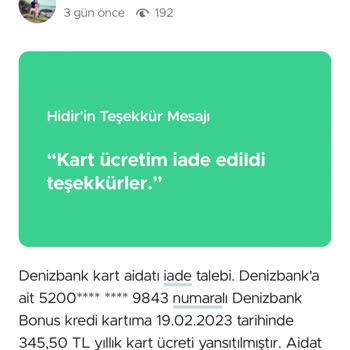 Denizbank Müşteri Seçiyor Herkese Ayrı Muamele