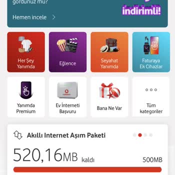 Vodafone Tarife Aşım Sorunu