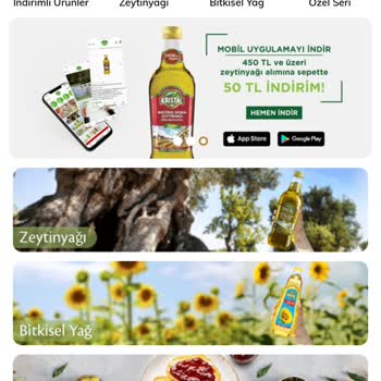 Kristal Yağları Zeytinyağı Siparişimde Yaşanan İndirim Karmaşası