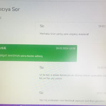 Çiçek Sepeti Ürünü Tanımadığım Kişiye Teslim Etti