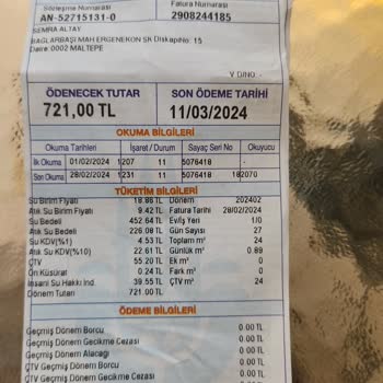 İSKİ Faturamı Şikayet Ediyorum