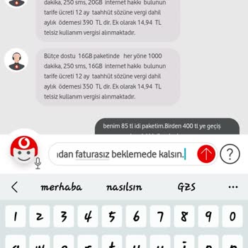 Vodafone Taahhüt Bitimi Tarife Silmesi Ve Gelecek Aylara Dair Vergi