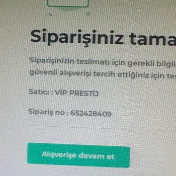 Vip Prestij (Viprestijj) Kalitesiz Ürün Gönderildi İade Talep Ediyorum