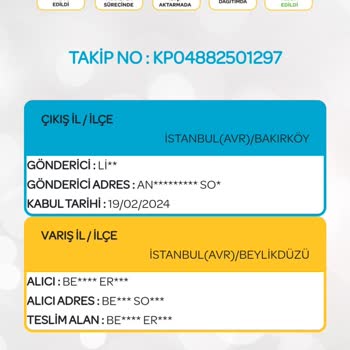 PTT Kargo Kargolarım Teslim Edildi Görünüyor Fakat Teslim Edilmedi.