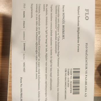 FLO Ayakkabı FLO Ayakta Yara Yapma Şikayeti